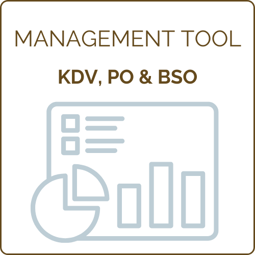Management tool KDV, PO & BSO